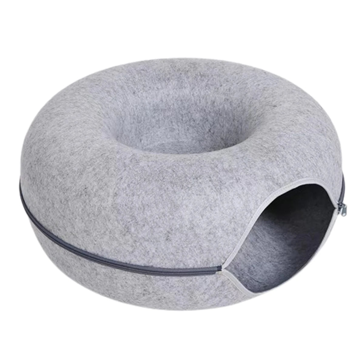 Felt Donut Bed for Cats House With Breather Hole Dog