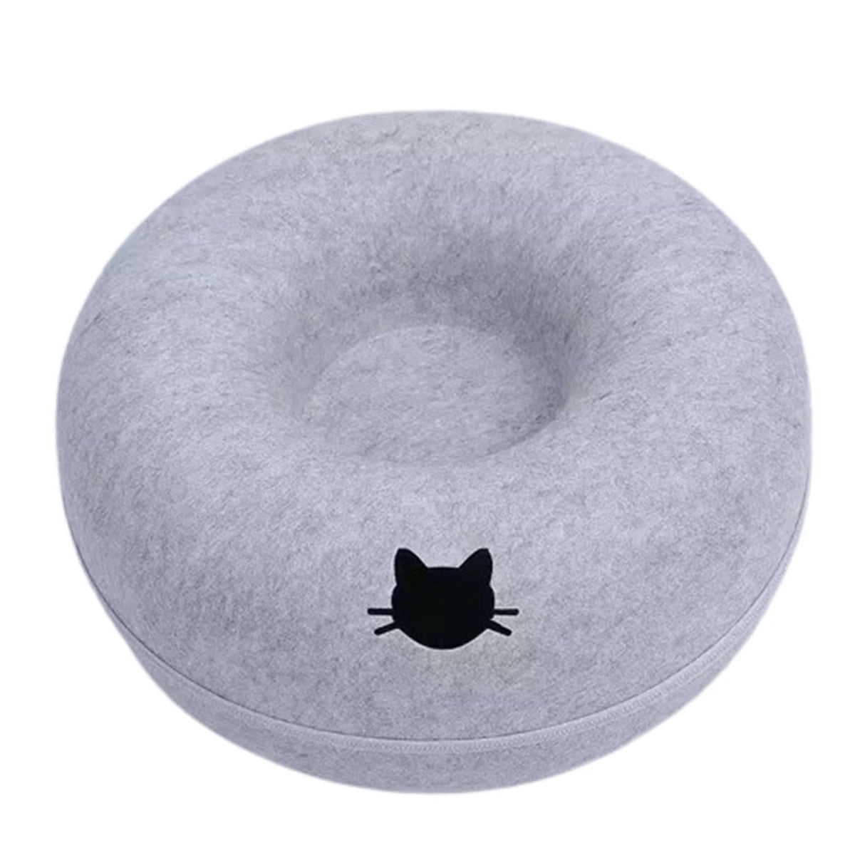 Felt Donut Bed for Cats House With Breather Hole Dog