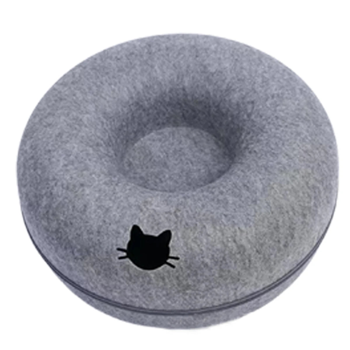 Felt Donut Bed for Cats House With Breather Hole Dog