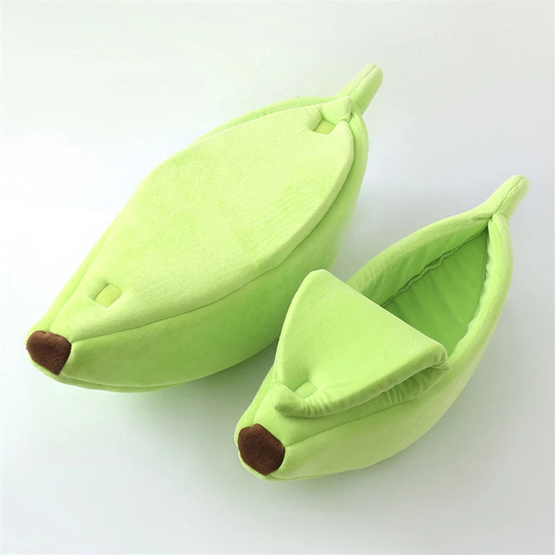 Banana Cat Bed House Funny Cute Cozy Cat Mat Beds