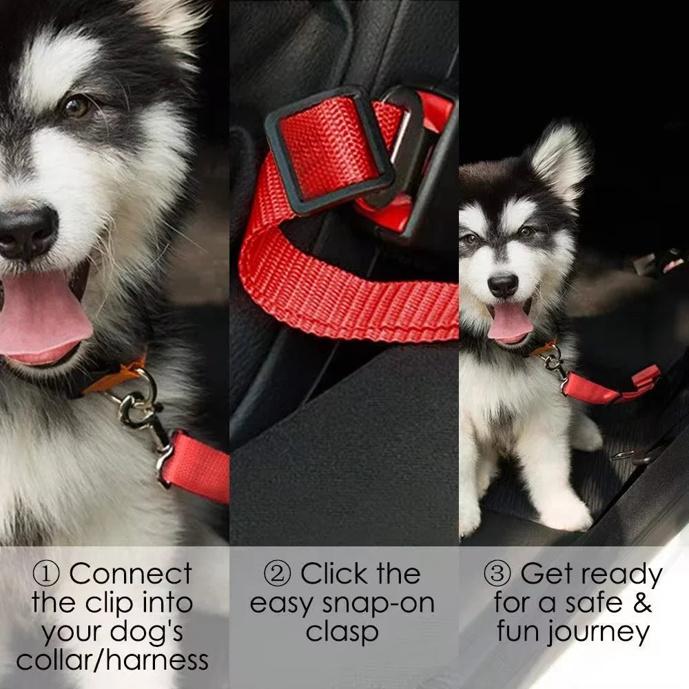 Dog Car Seat Belt Safety Protector Travel Pets Accessories