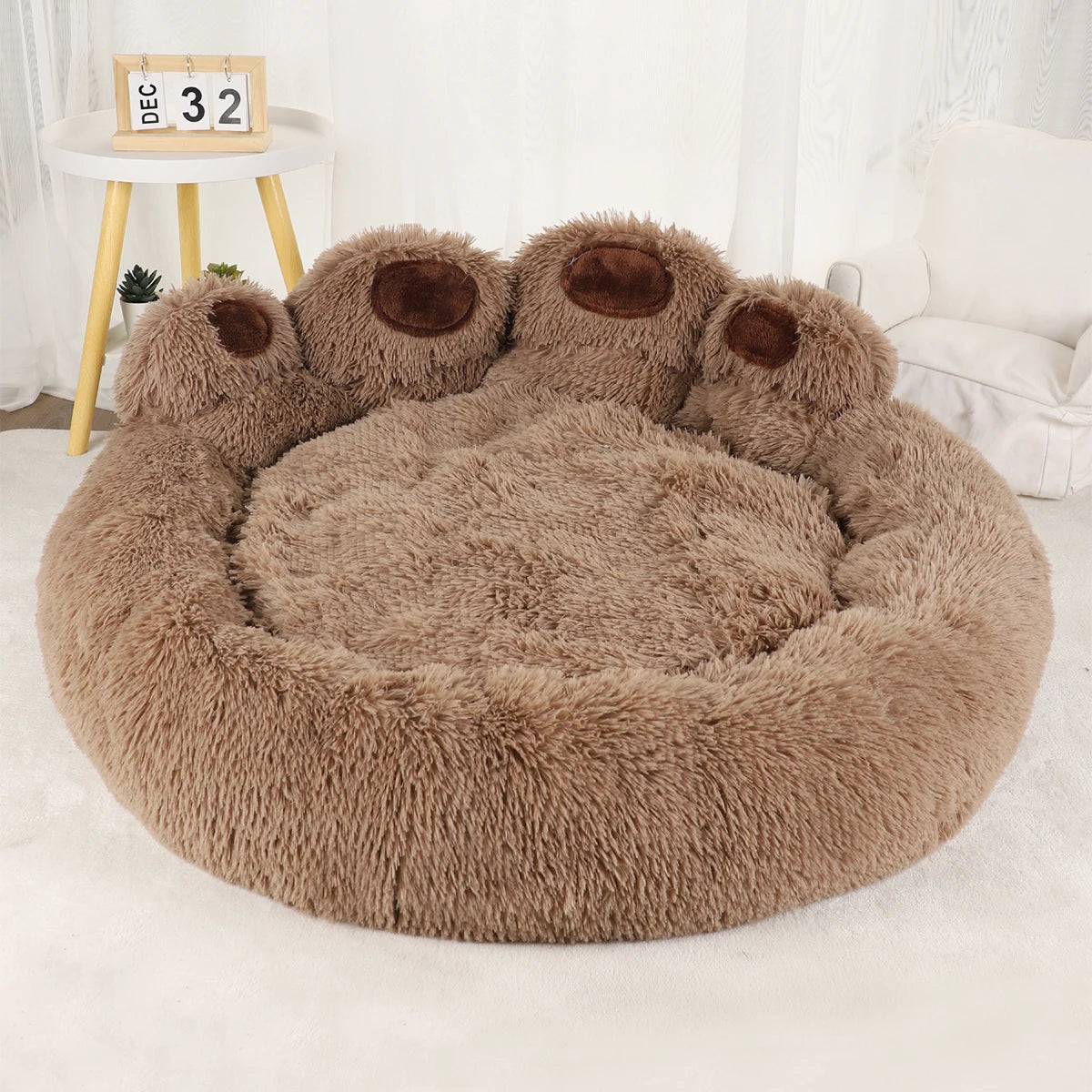 Fluffy Dog Bed Plush Kennel Accessories Pet Products