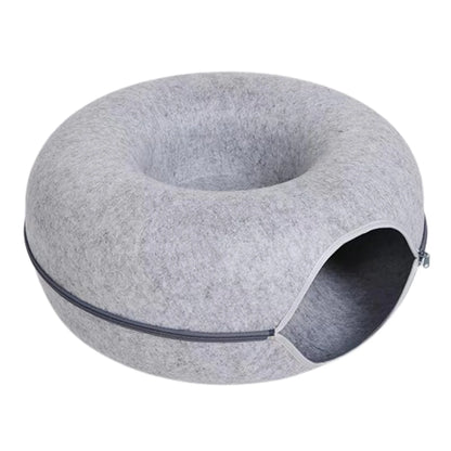 Felt Donut Bed for Cats House With Breather Hole Dog