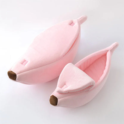Banana Cat Bed House Funny Cute Cozy Cat Mat Beds