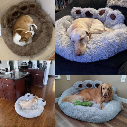 Fluffy Dog Bed Plush Kennel Accessories Pet Products