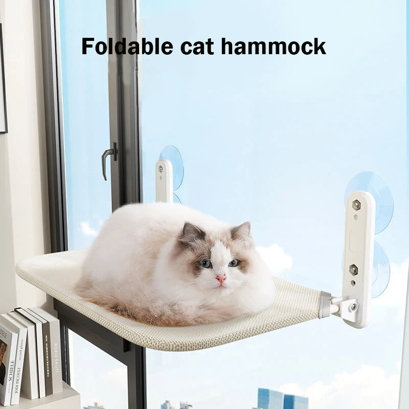 Cat hammock super suction cup swing sun can be