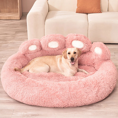Fluffy Dog Bed Plush Kennel Accessories Pet Products