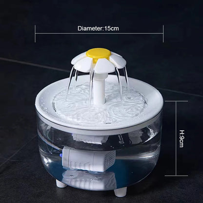 Pets Water Fountain Auto Filter USB Electric Mute Cat