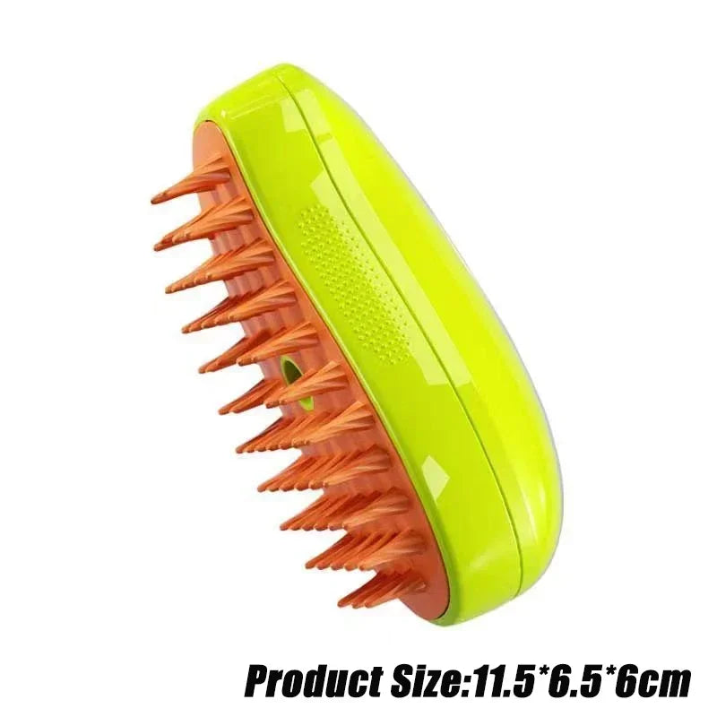Steamy Dog Brush Electric Spray Cat Hair Brush 3 in1 Dog