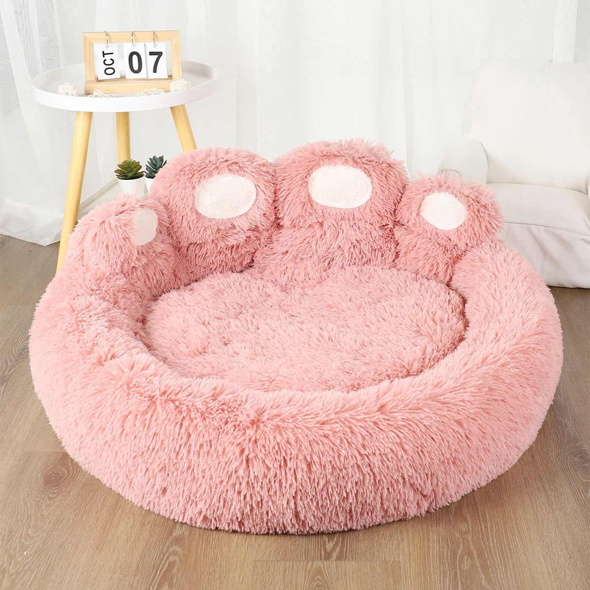 Fluffy Dog Bed Plush Kennel Accessories Pet Products