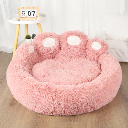 Fluffy Dog Bed Plush Kennel Accessories Pet Products